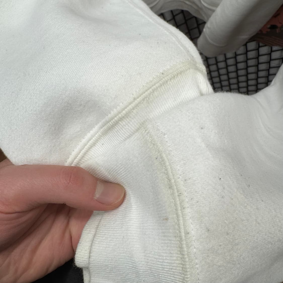 00s 아비렉스 X NFL 후드티 후면 빅로고 포인트 화이트 상품이미지9