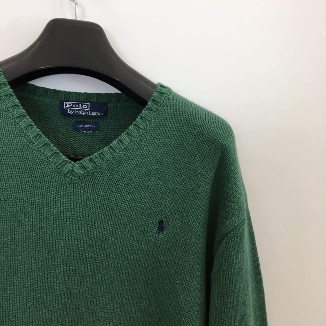 폴로 랄프로렌 올드스쿨 가먼트 코튼니트 110 그린  상품이미지2