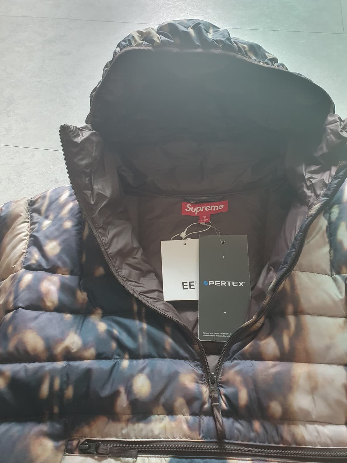 슈프림 마이크로 다운 하프 집 후드 풀오버 디어 xl 상품이미지7