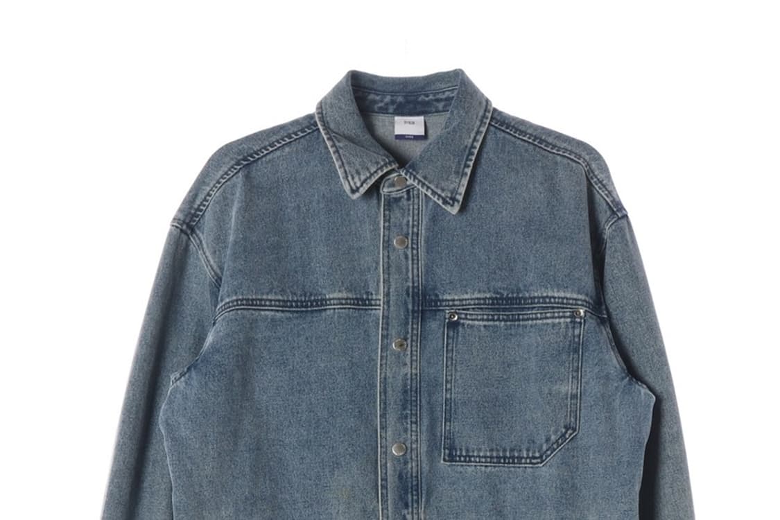 지이크 SIEG 오버핏 워싱 데님 셔츠 자켓 L 상품이미지3