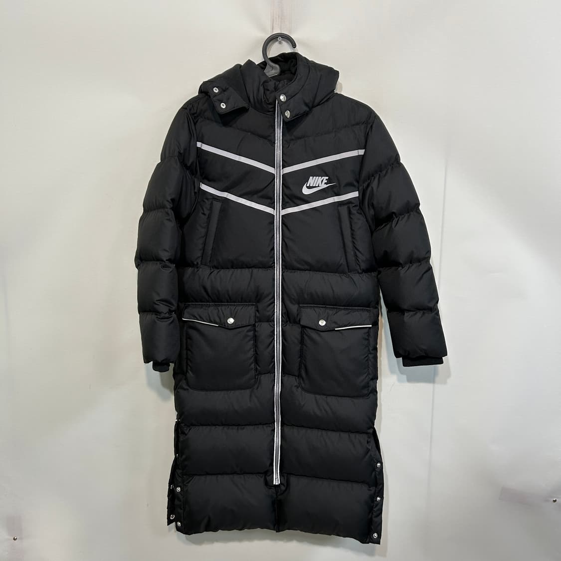 나이키 키즈 오리털 롱패딩 150 블랙 상품이미지1