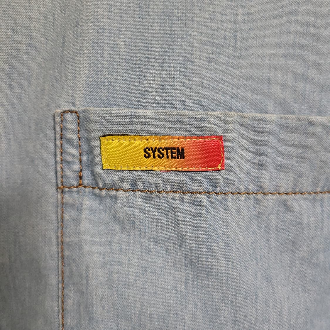 (95) SYSTEM 시스템 여성 원피스형 데님 셔츠 남방 오버핏 상품이미지3