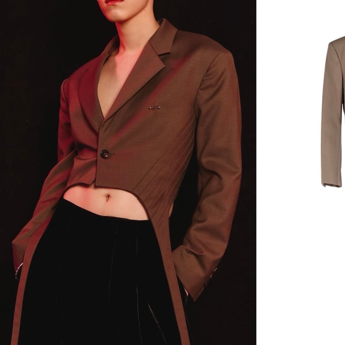 본봄 가터 디테일 크롭 자켓 상품이미지9