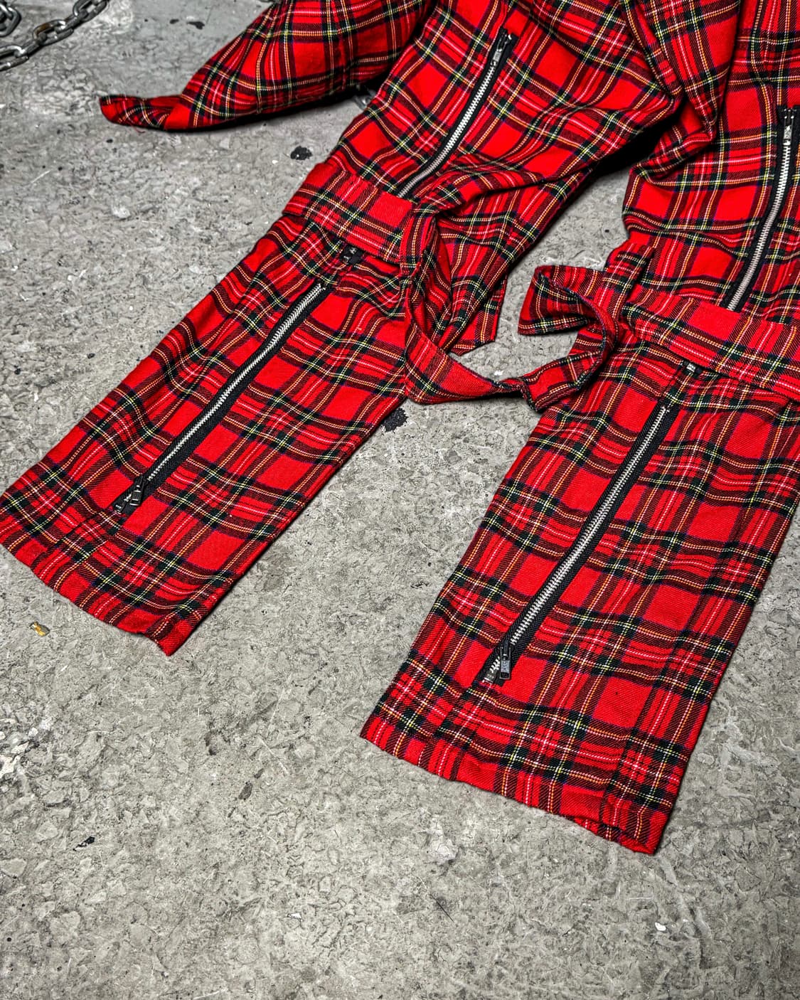 Red Tartan Bondage Pants 상품이미지10