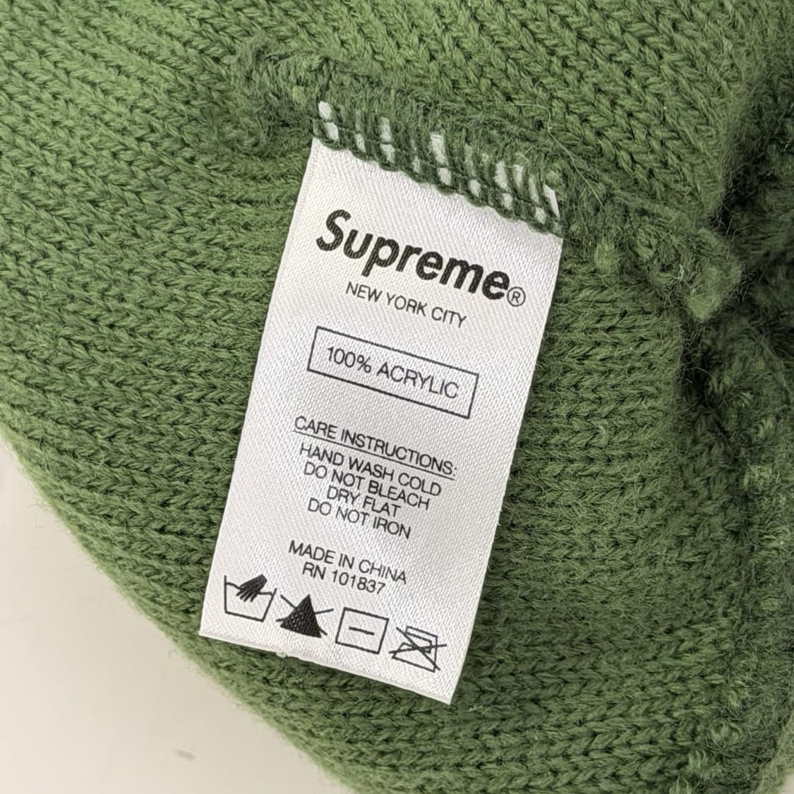 슈프림 개러지 비니 그린 상품이미지3