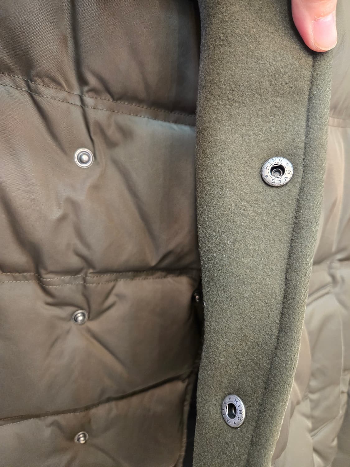 SYSTEM 남성 카키색 더블 브레스트 패딩 상품이미지5
