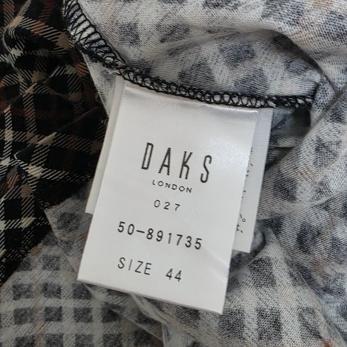 DAKS)일본판 런던빈티지 레이스 로맨틱 블랙 모리걸st 체크 블라우스 상품이미지5