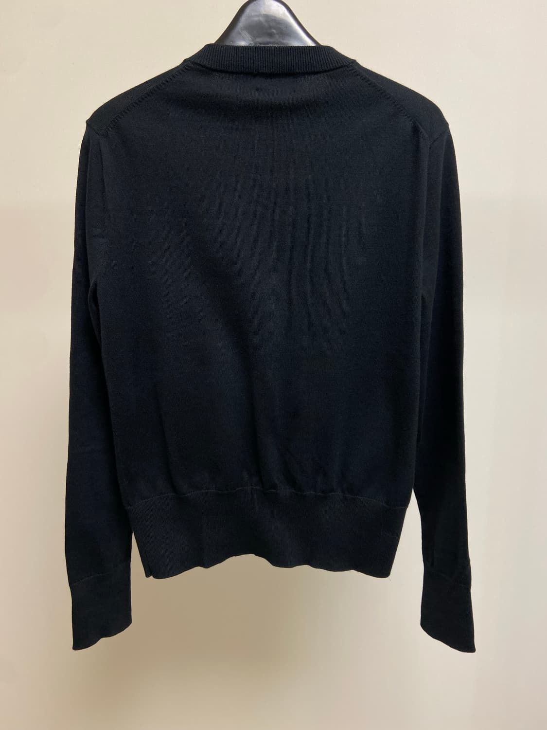 폴로 코튼 가디건 블랙 XS 상품이미지2