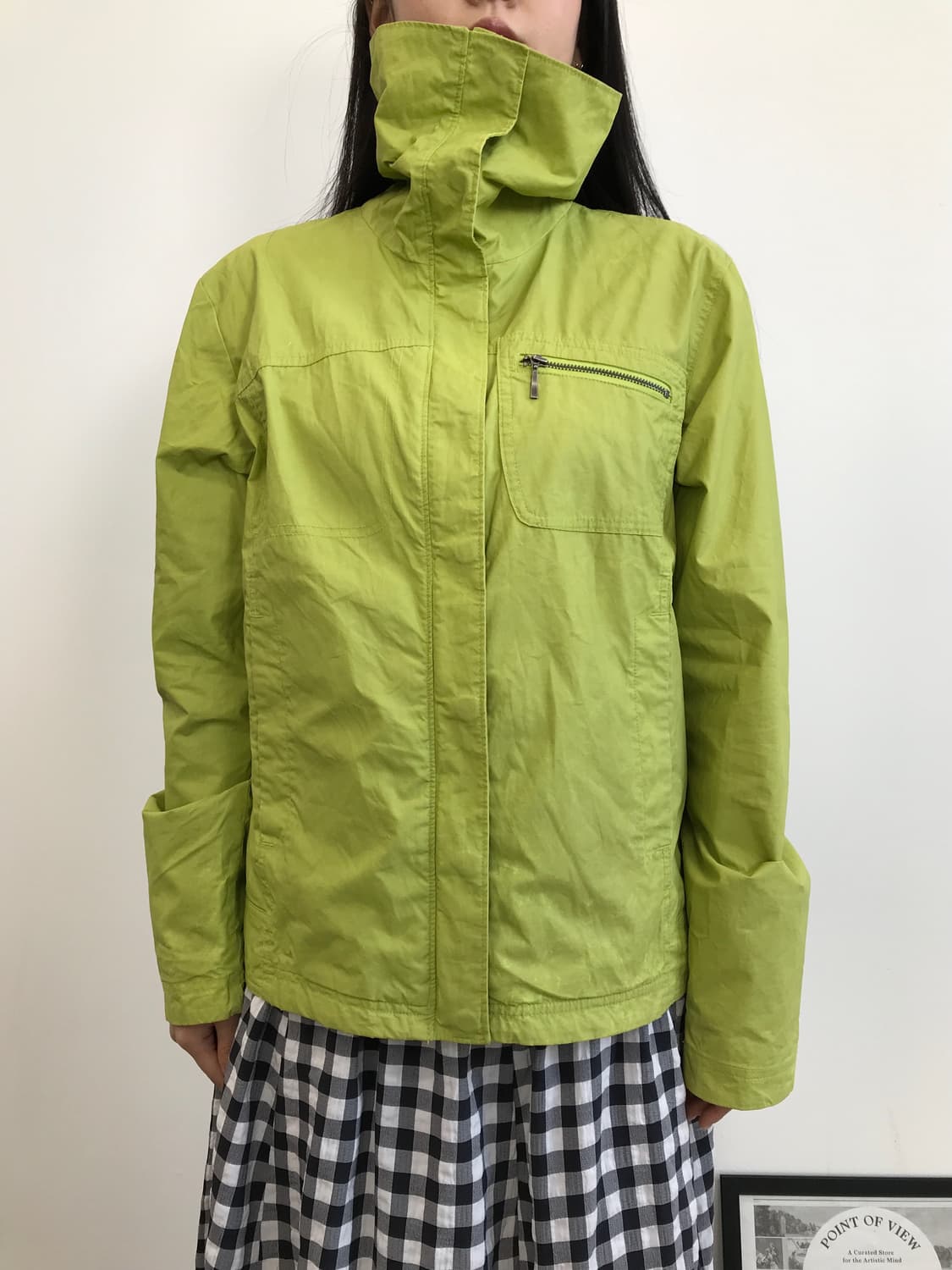Columbia Lime Green Zip Up Windbreaker 상품이미지3