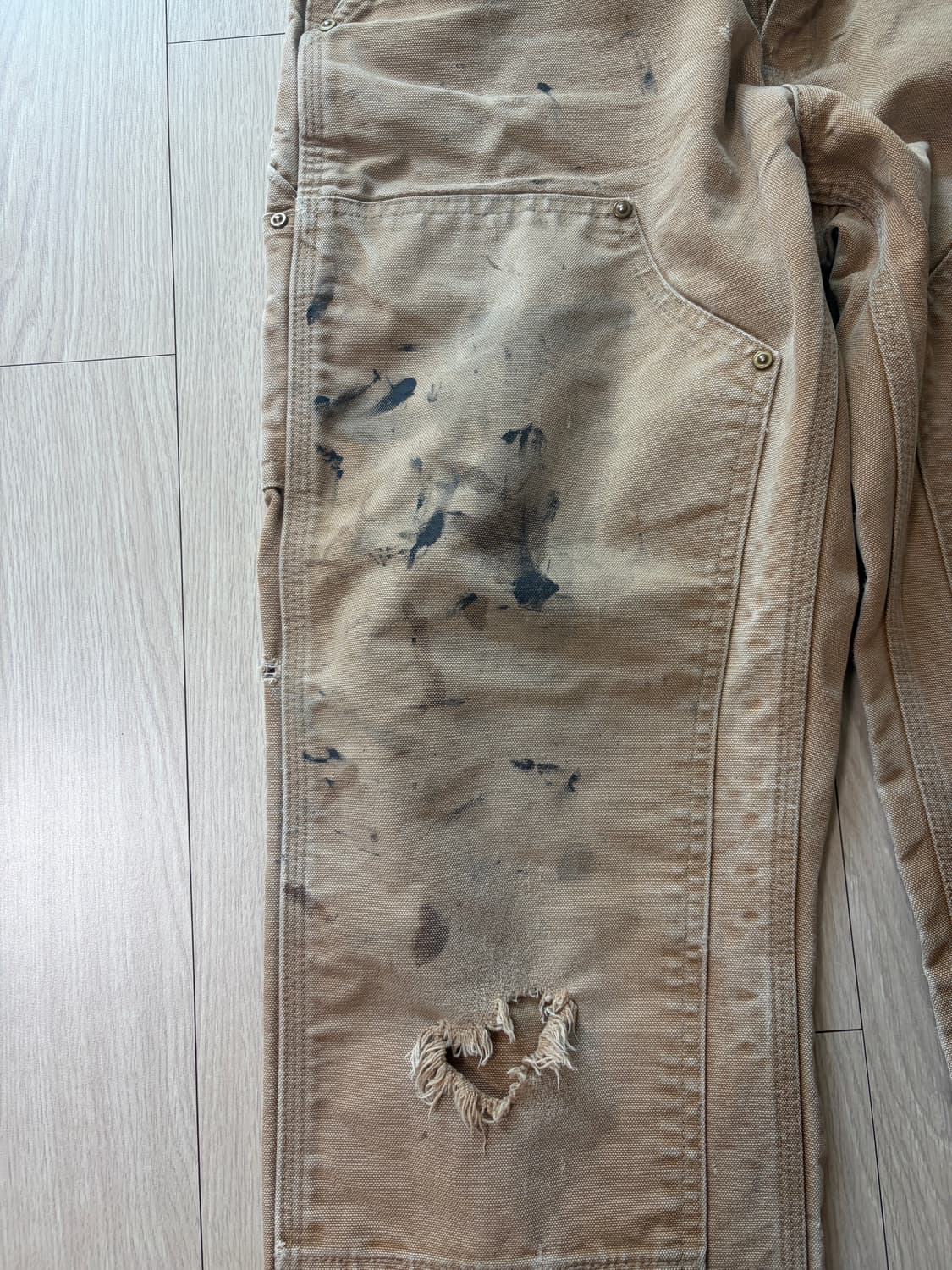 빈티지 USA 칼하트 더블니 브라운 30/30 상품이미지3