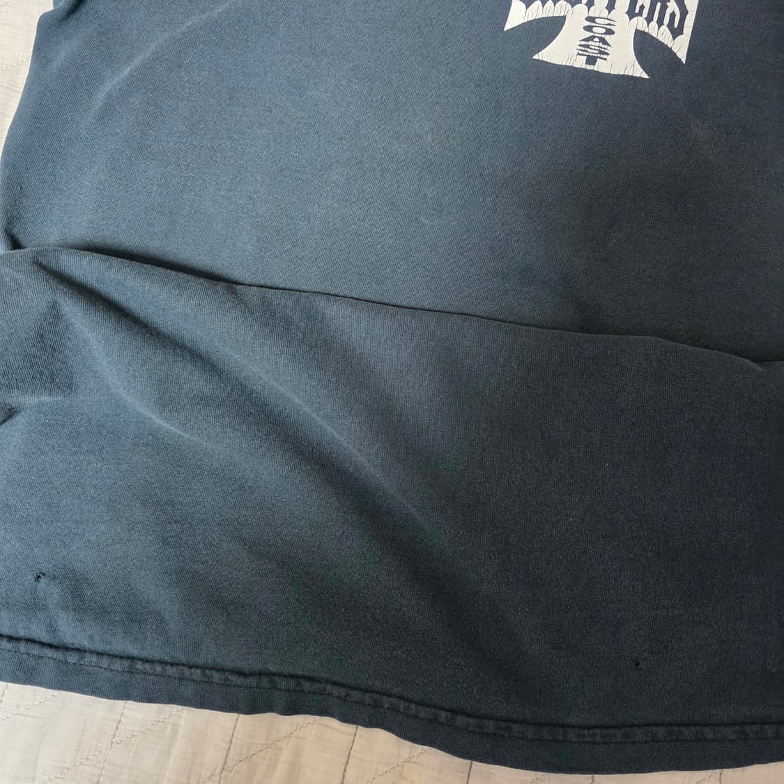 [XL] 빈티지 WCC 웨스트 코스트 차퍼스 아이언 크로스 티셔츠 블랙 상품이미지6
