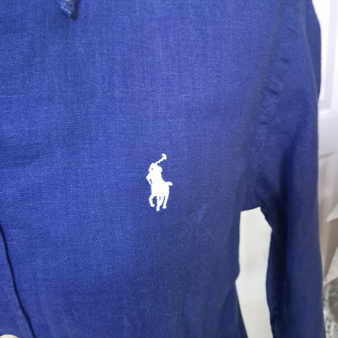 폴로 랄프로렌 클래식핏 린넨 셔츠 XS(155/80) 상품이미지5