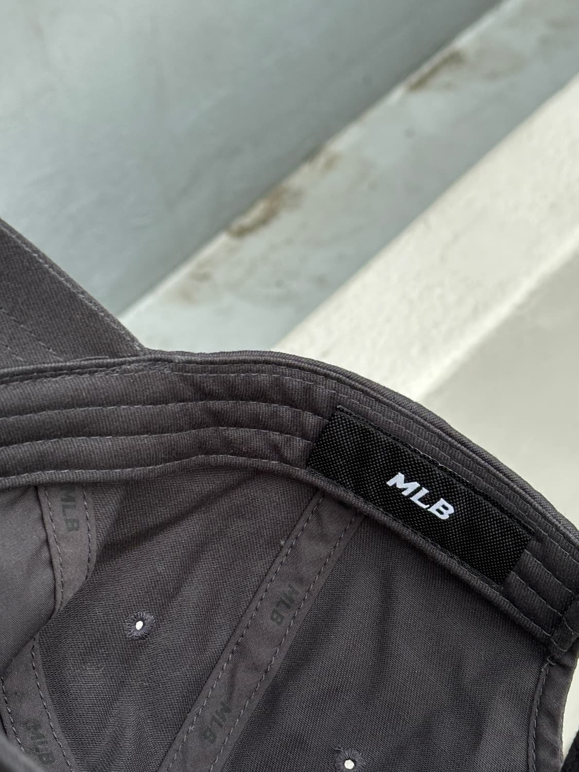 [F] MLB 엠엘비 뉴욕메츠 로고 차콜그레이 볼캡 모자 상품이미지6