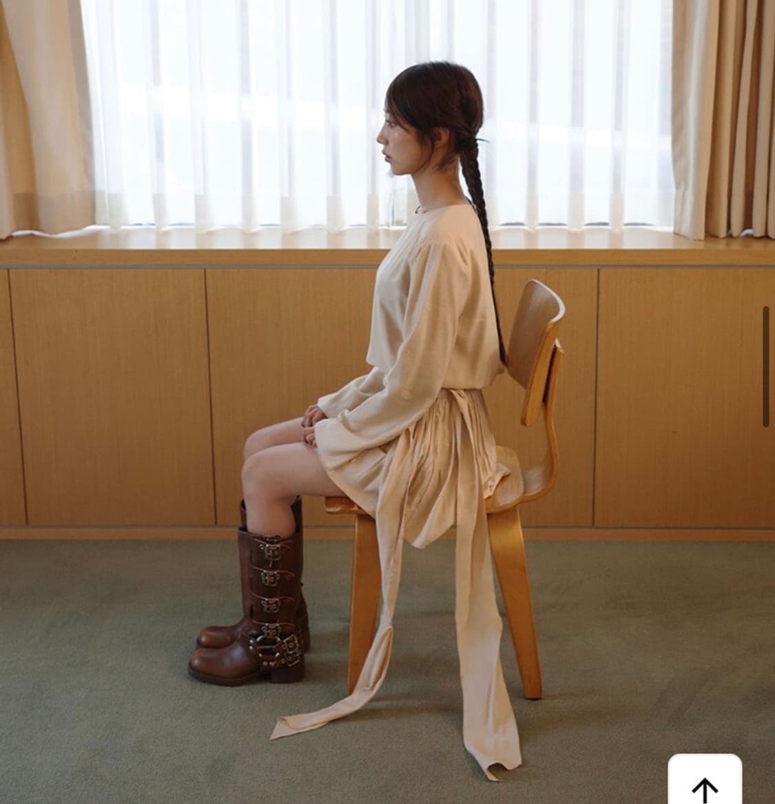 나비버스 naviverse 원피스 Draped mini Dress 상품이미지2