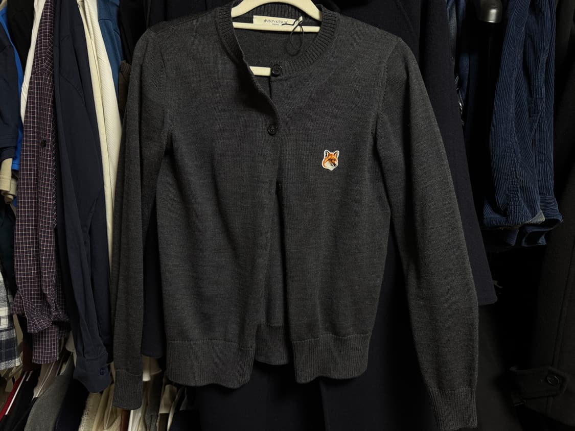 [XS] 메종키츠네 폭스헤드 울 가디건 상품이미지1