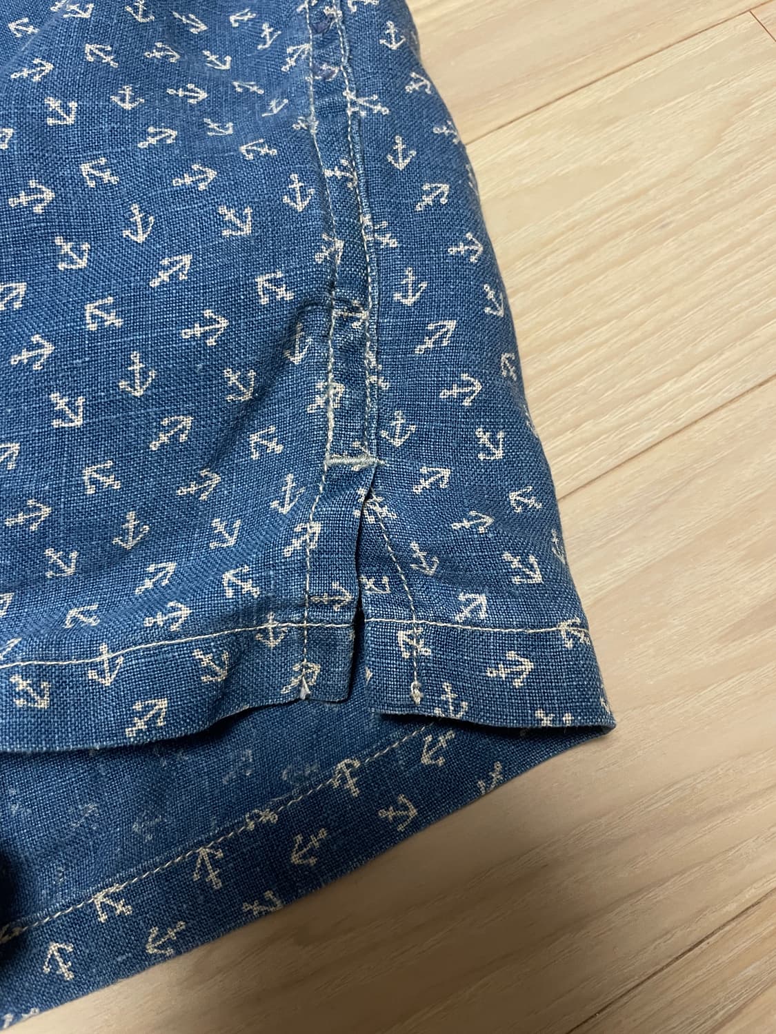 rrl 오픈 카라 린넨 반팔 셔츠 팝니다 상품이미지5