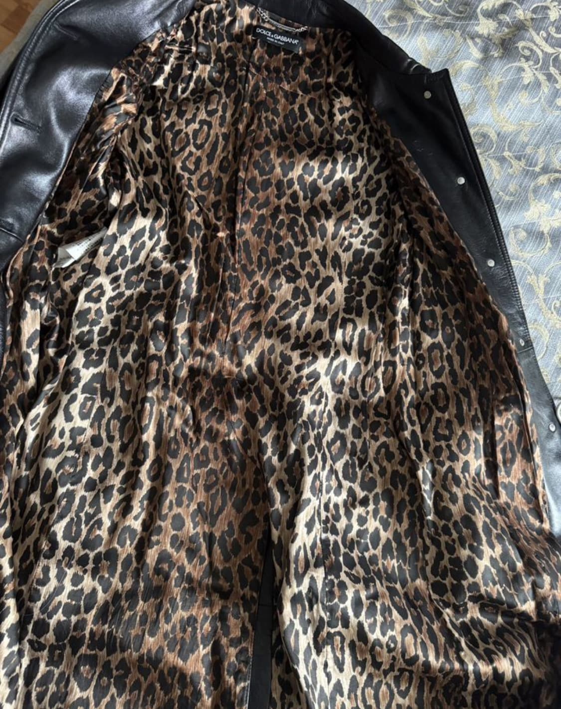 돌체앤가바나 싱글-벨티드 코트(레더-램스킨)44 사이즈(해외발송) 상품이미지4