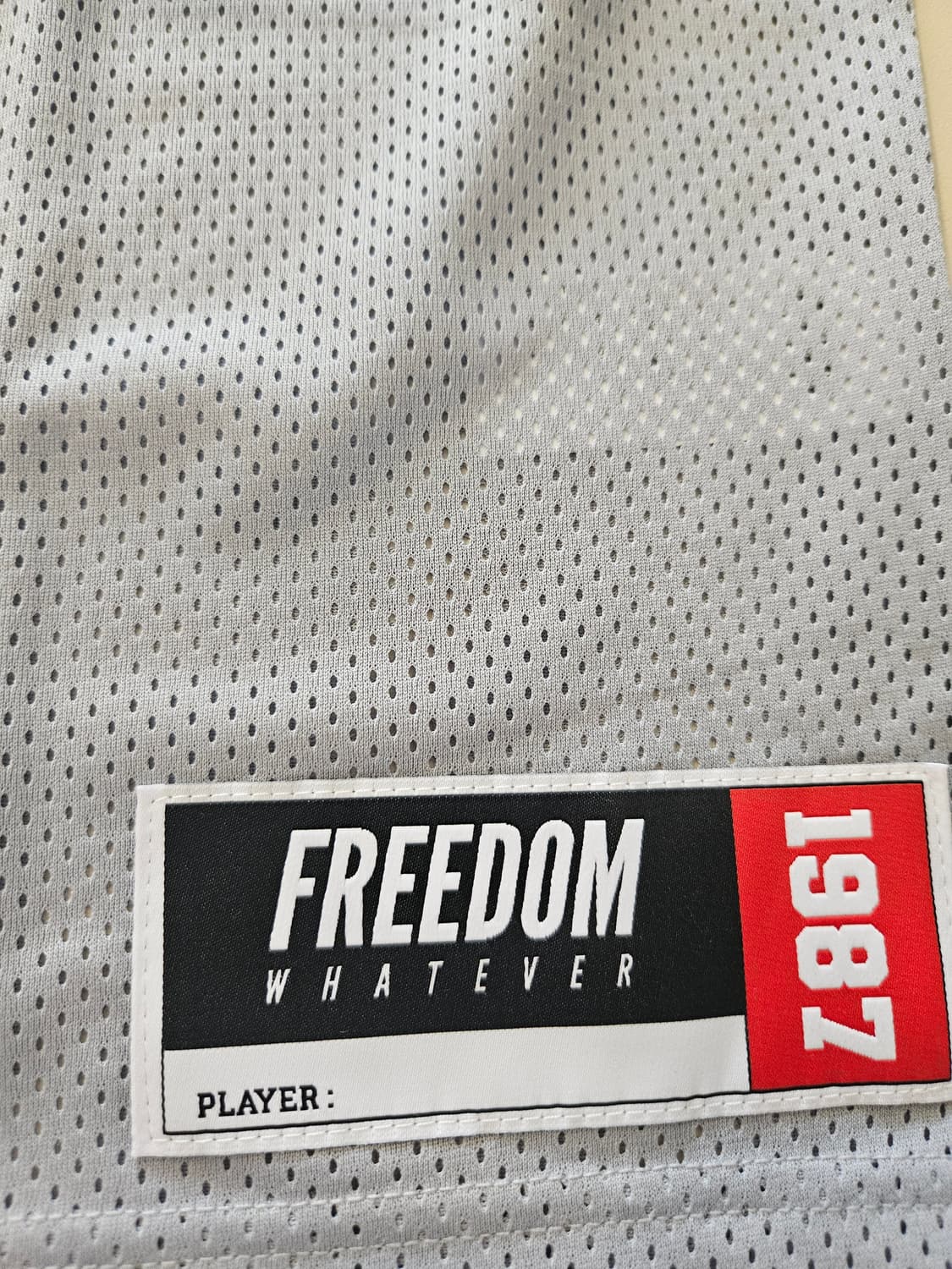 : [2XL/새상품] 프리덤 왓에버 프리미엄 메쉬 퀵비 저지 (그레이) 상품이미지4