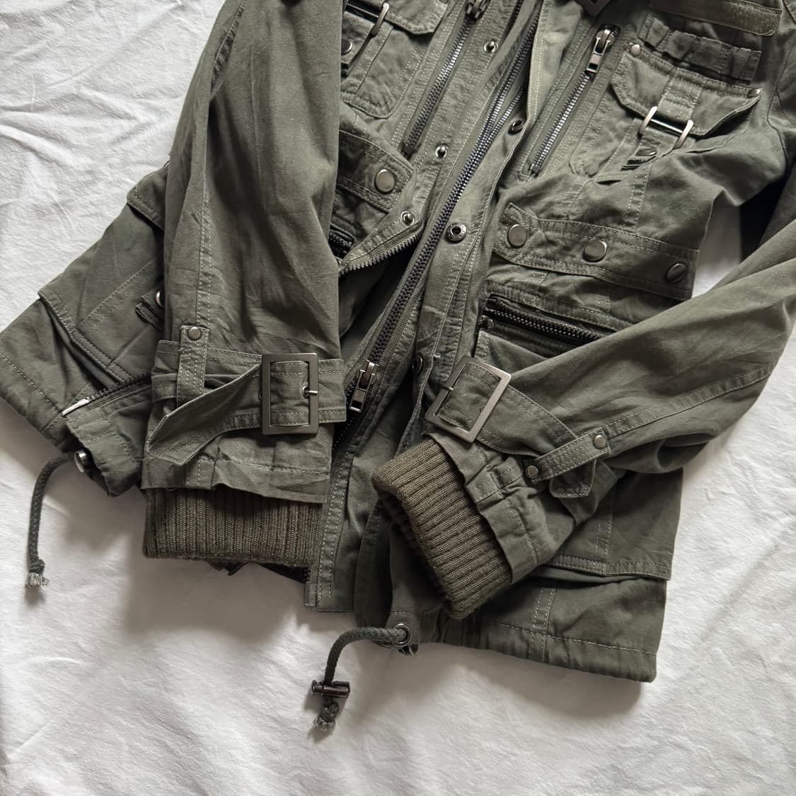 고스트오브할렘 투카라 하이넥 2way 스터드 버클 자켓 y2K 펑크 상품이미지3