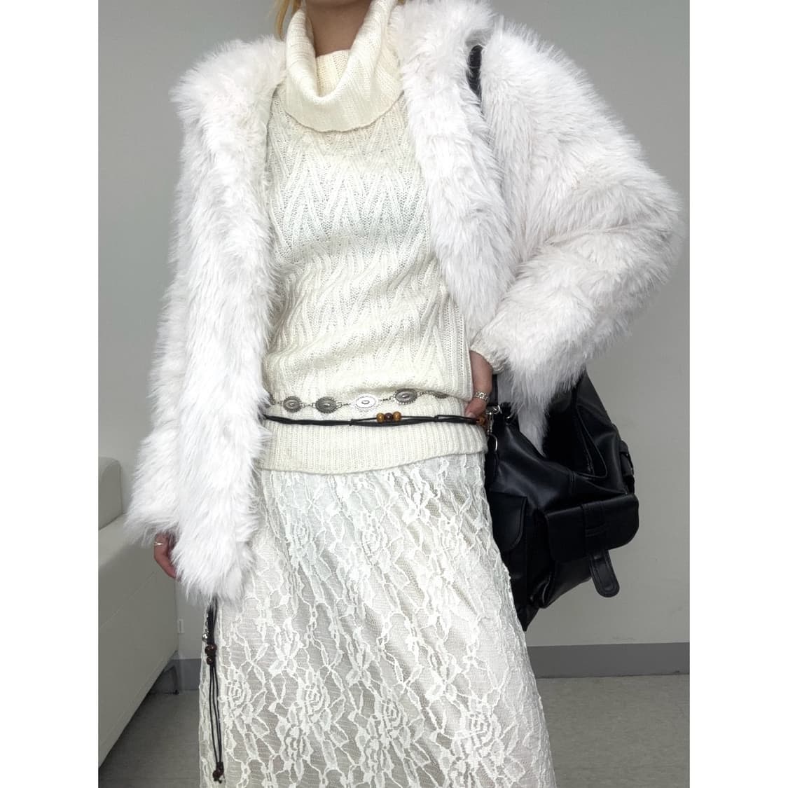 빈티지 블랙 로프 벨트 상품이미지9