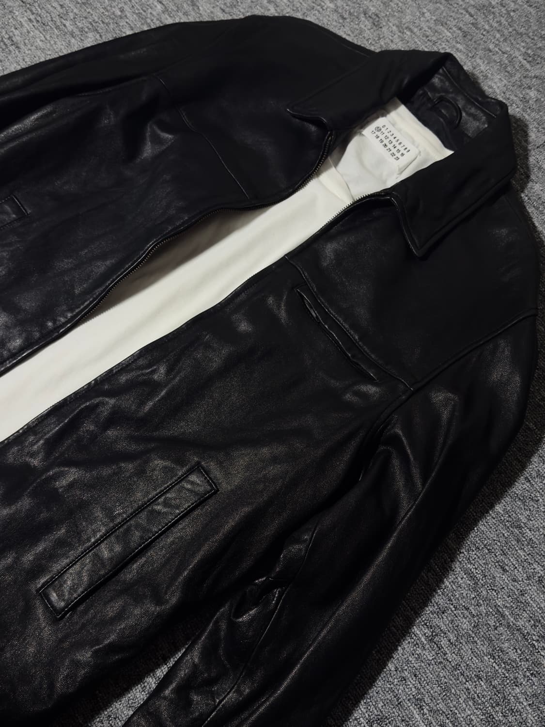 00s Balenciaga Leather Bluson Jacket 상품이미지1