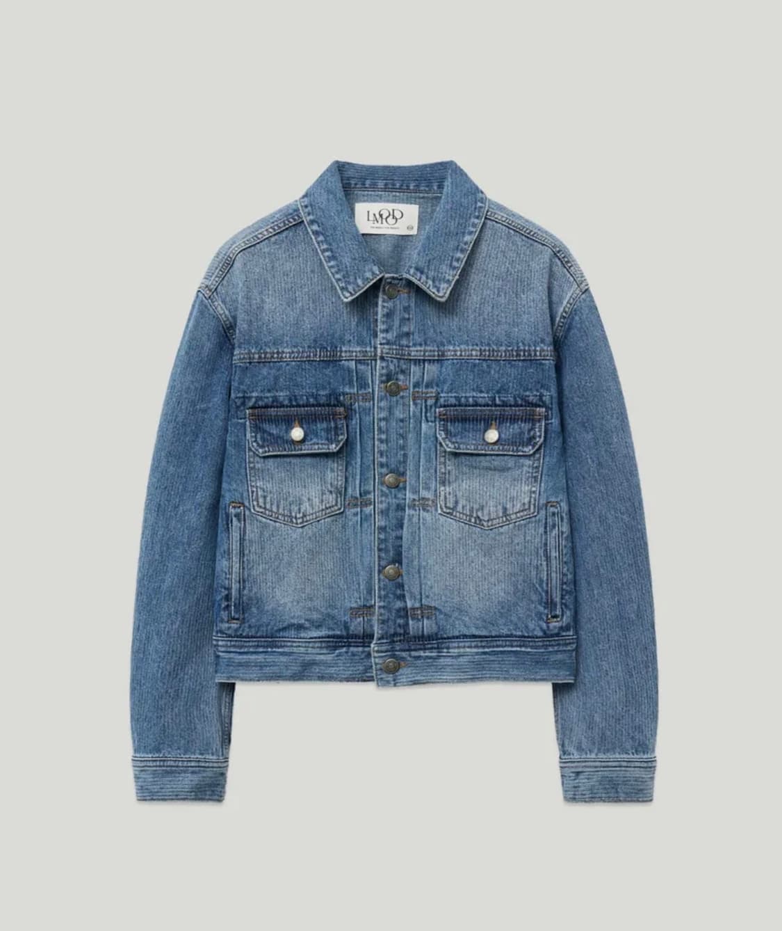 [48] 엘무드 케인 데님 트러커 자켓 워시드블루  상품이미지1