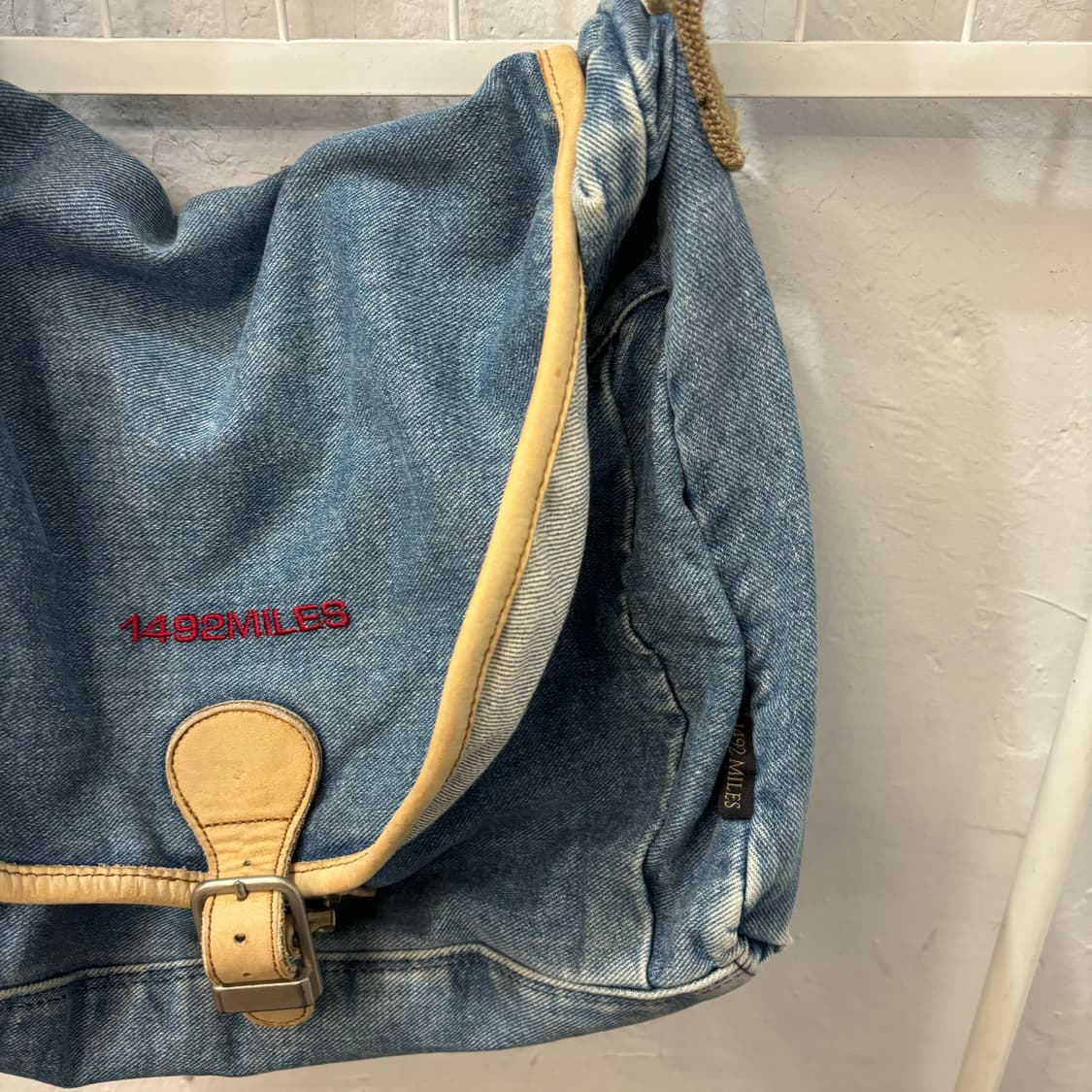 1492MILES 빈티지 데님 크로스백 OS 상품이미지5