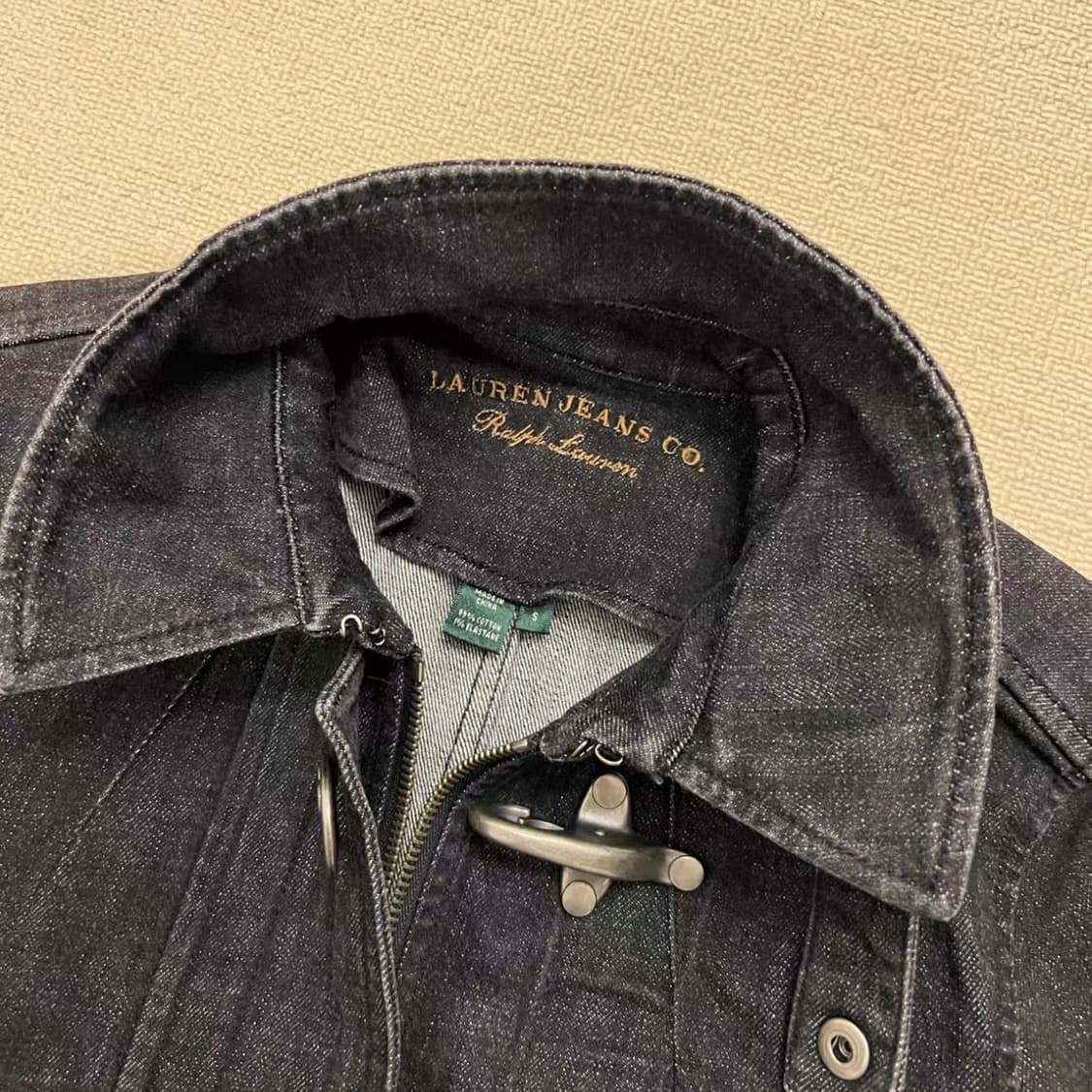 Ralph Lauren] 빈티지 랍스터 버클(파이어맨) 데님 라이더 자켓 상품이미지2