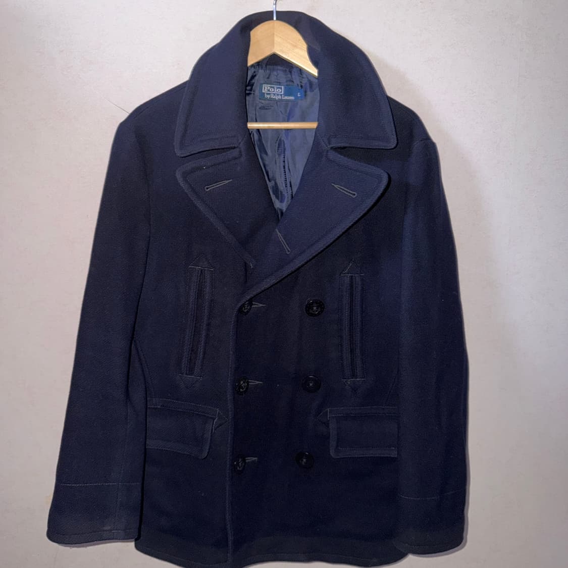 폴로 랄프로렌 해군 클레식 더블 피코트 네이비 L (남성 100) 상품이미지4