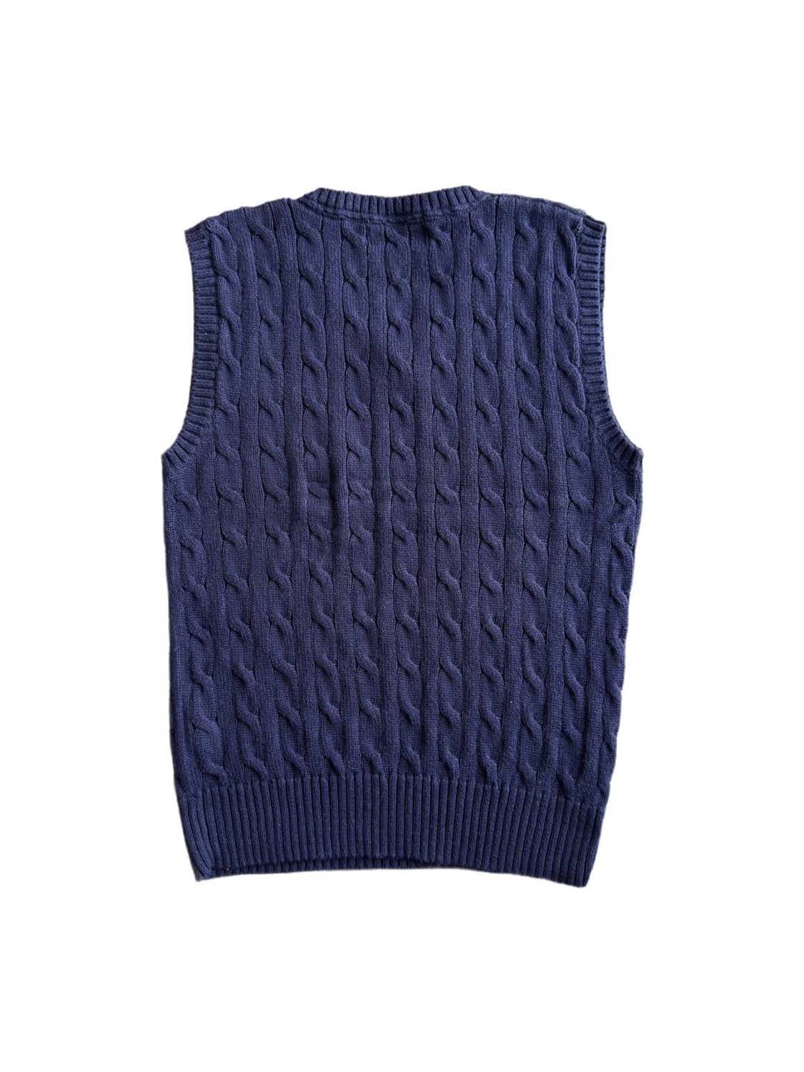 PRL cotton cable knit vest 상품이미지2