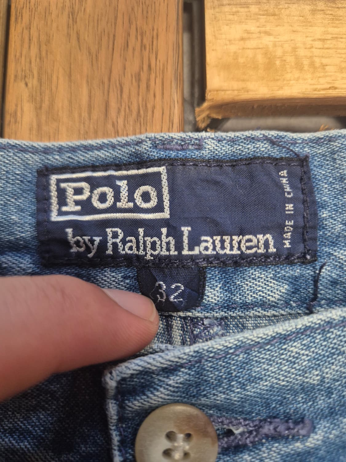 90s polo 폴로 'polo denim tag' 데님 치노 팬츠 상품이미지2