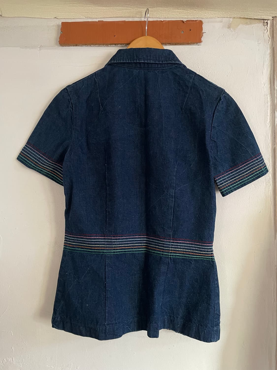 80s 빈티지 웨스턴 데님 셔츠 상품이미지2
