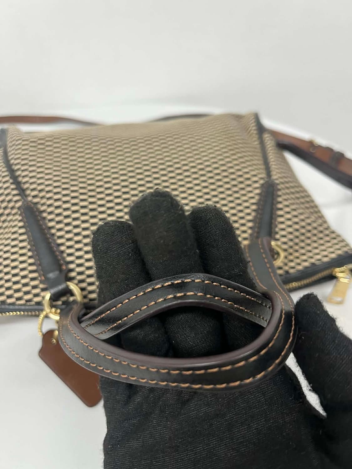 코치 위빙 패턴 투웨이 토트 숄더백 겸 크로스 상품이미지8