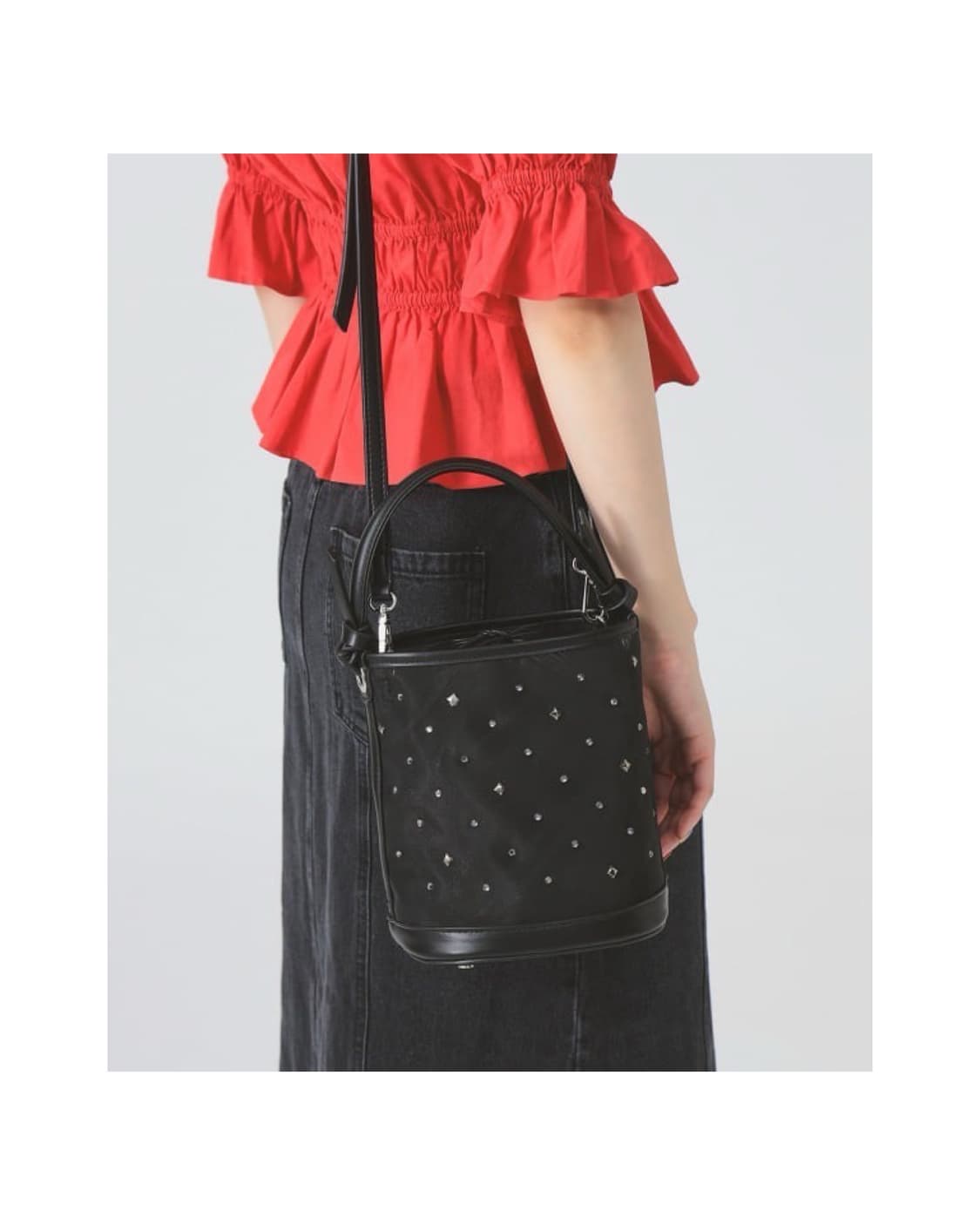 레이 빔즈 메쉬 토트백 숄더백 상품이미지8