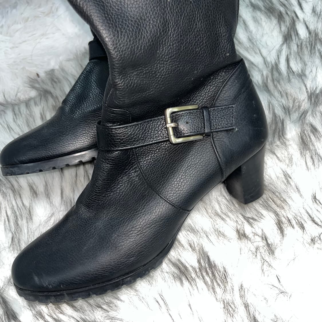 빈티지 블랙 더블벨트 부츠 상품이미지6