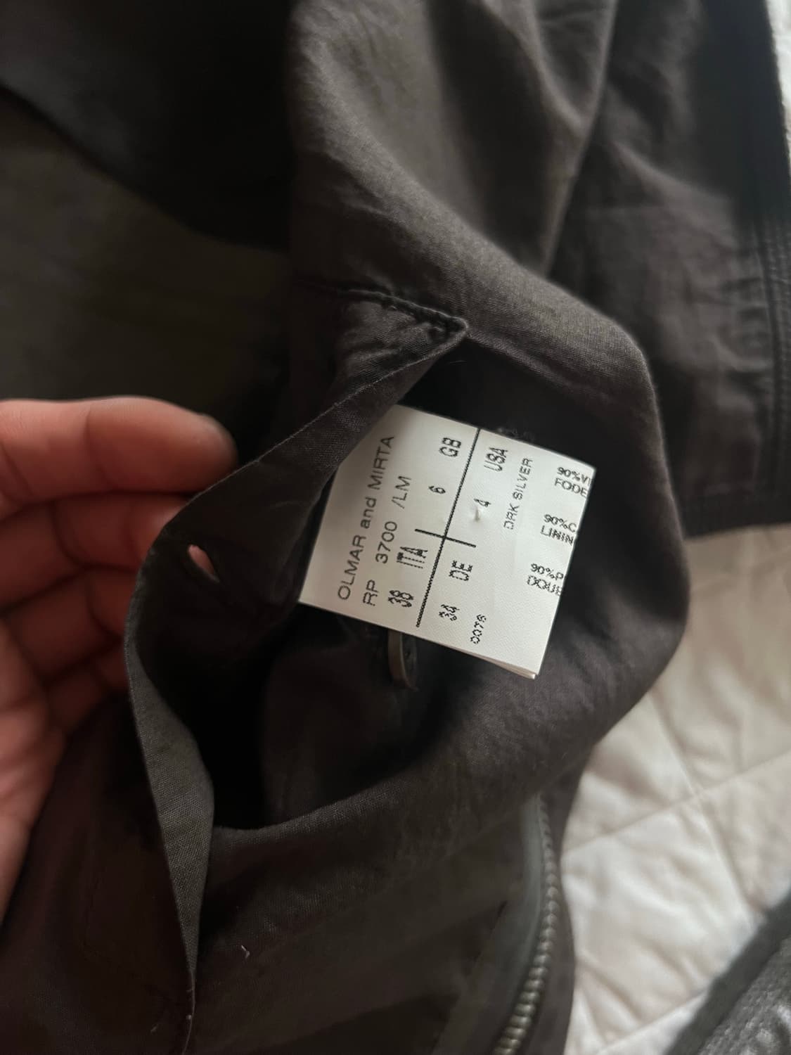 Rick Owen’s Archive Dark silver jacket  상품이미지5