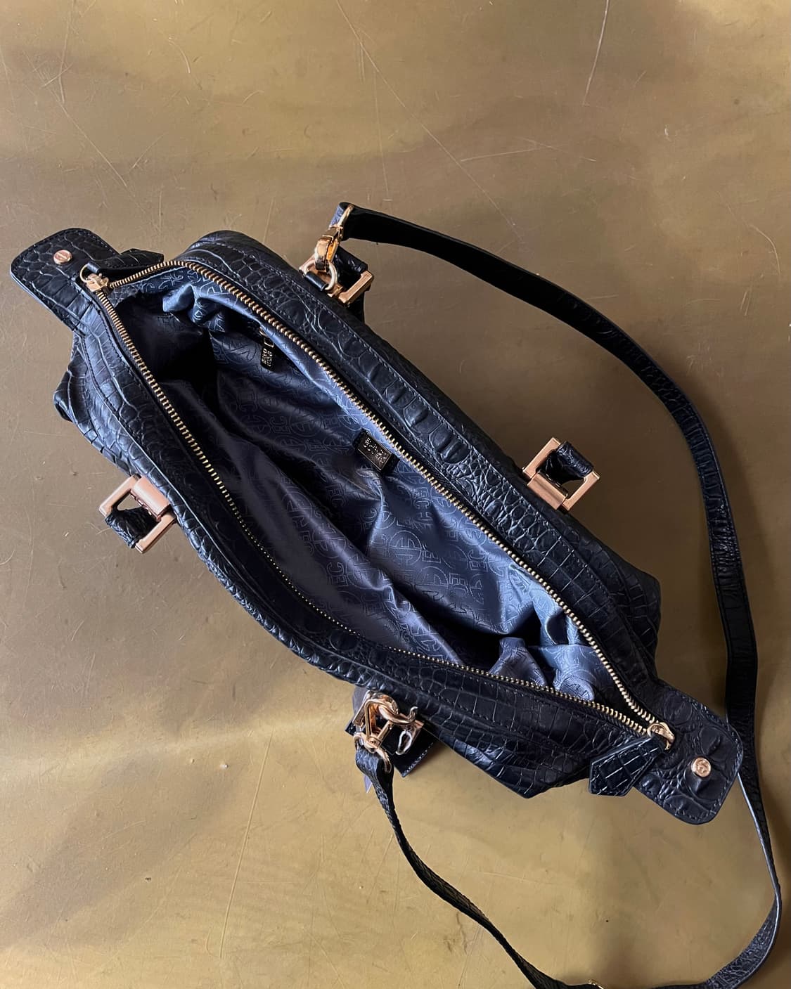 90s ENRICO COVERI 3-Way Alligator Bag 상품이미지9