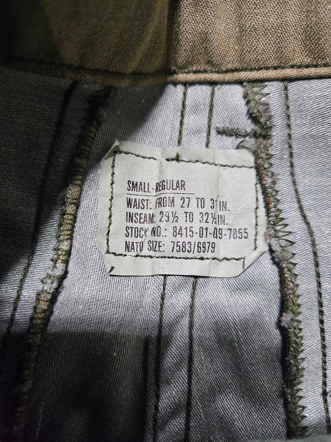 80s 미군오리지날 우드랜드 M65 팬츠 데드스탁 +내피셋 상품이미지3