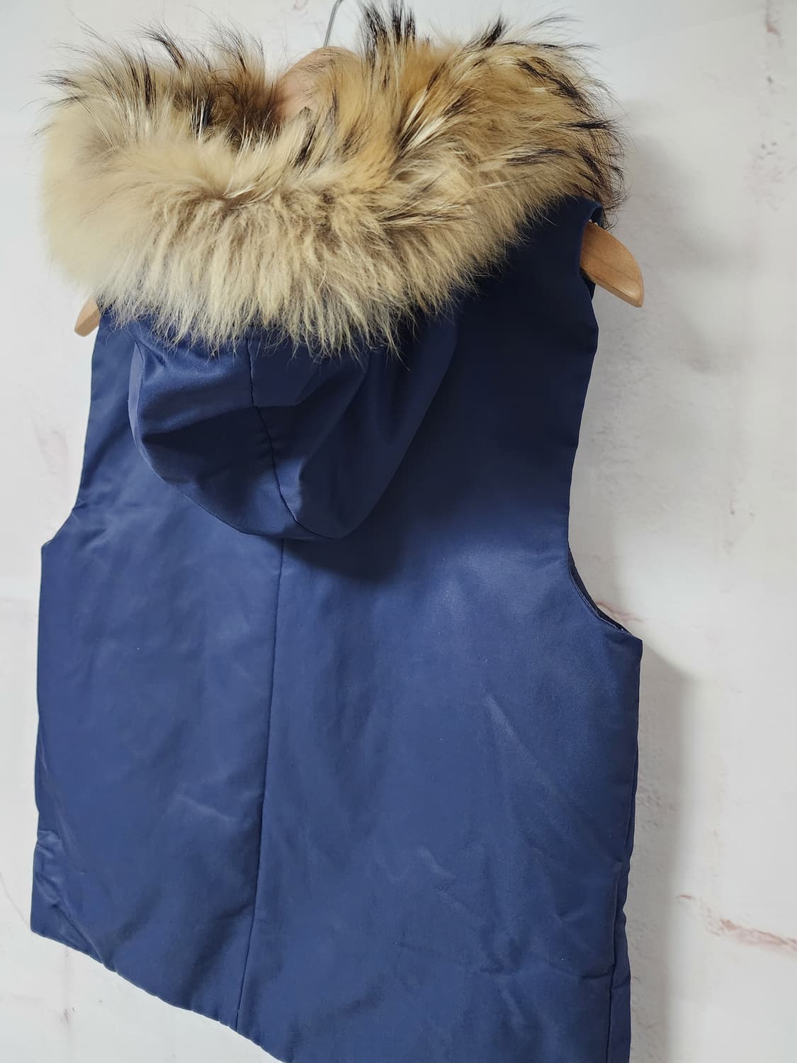 띠어리 네이비 후드 퍼 베스트 조끼 상품이미지6