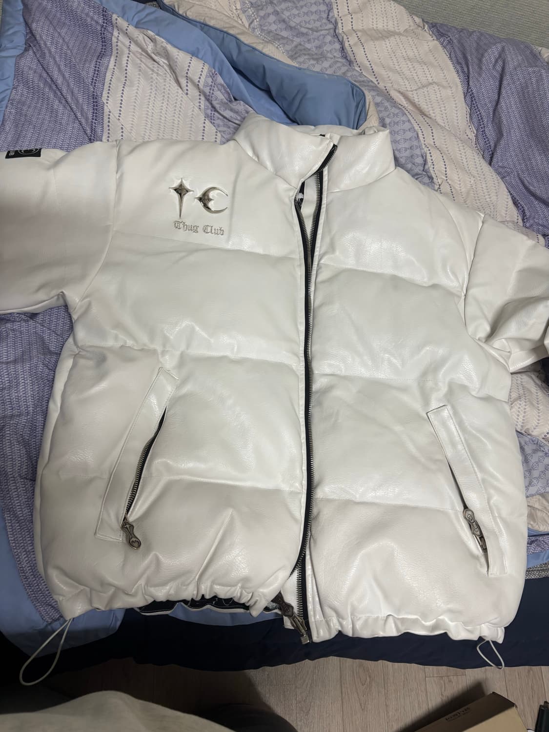 떠그클럽 화이트 패딩 3사이즈 상품이미지2