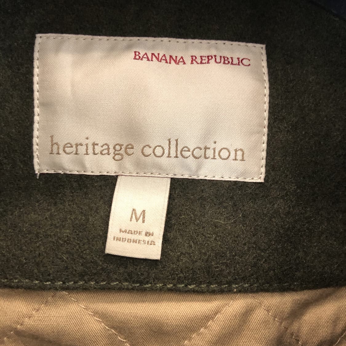 바나나리퍼블릭 헤리티지컬렉션 모직 누빔셔츠 M  상품이미지5