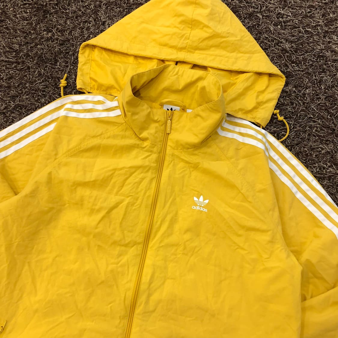아디다스 파이어버드 옐로우 빅로고 바람막이 자켓 상품이미지2