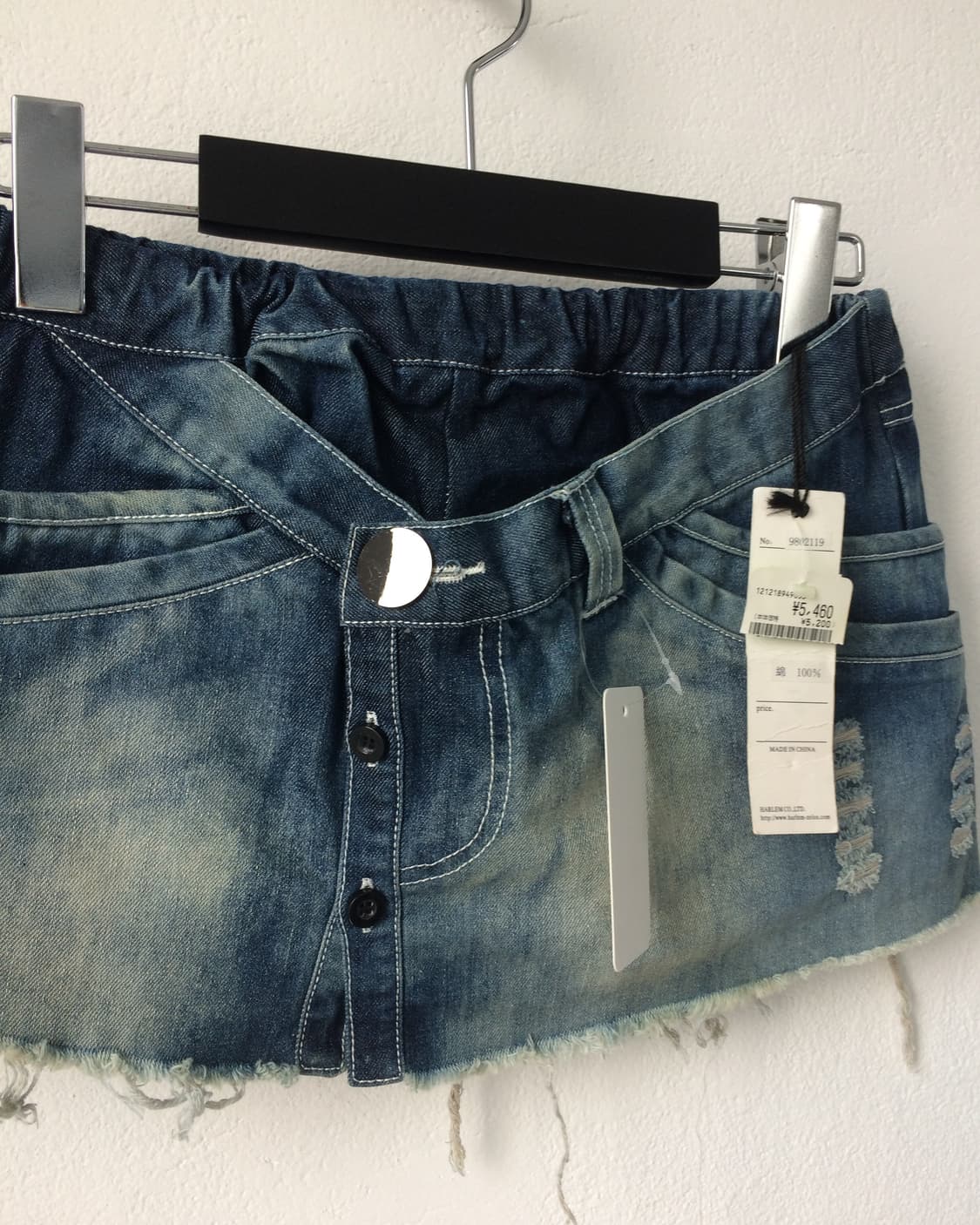 Damage washing denim skirt 상품이미지5