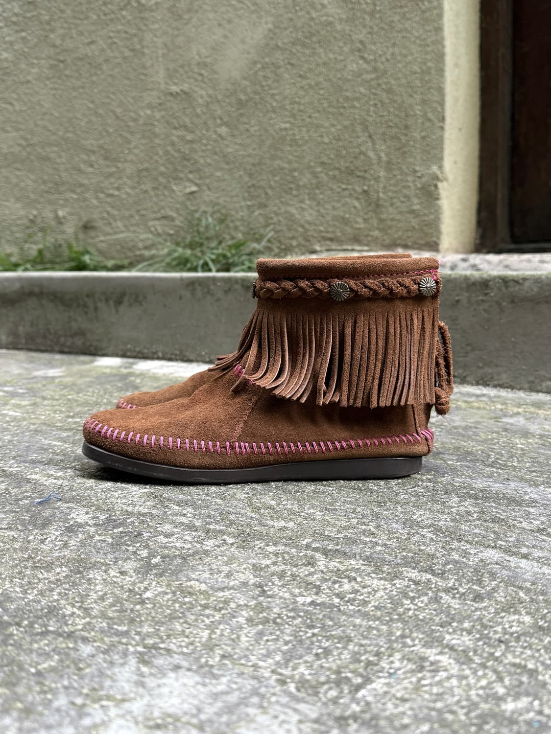 미네통카 X 아트모스 프린지 부츠 상품이미지2