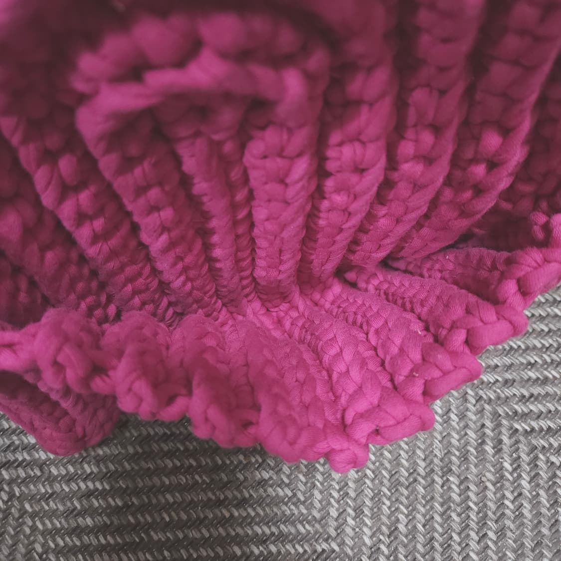 핸드메이드 쿨톤 핑크 뜨개 가방 체인백 상품이미지5