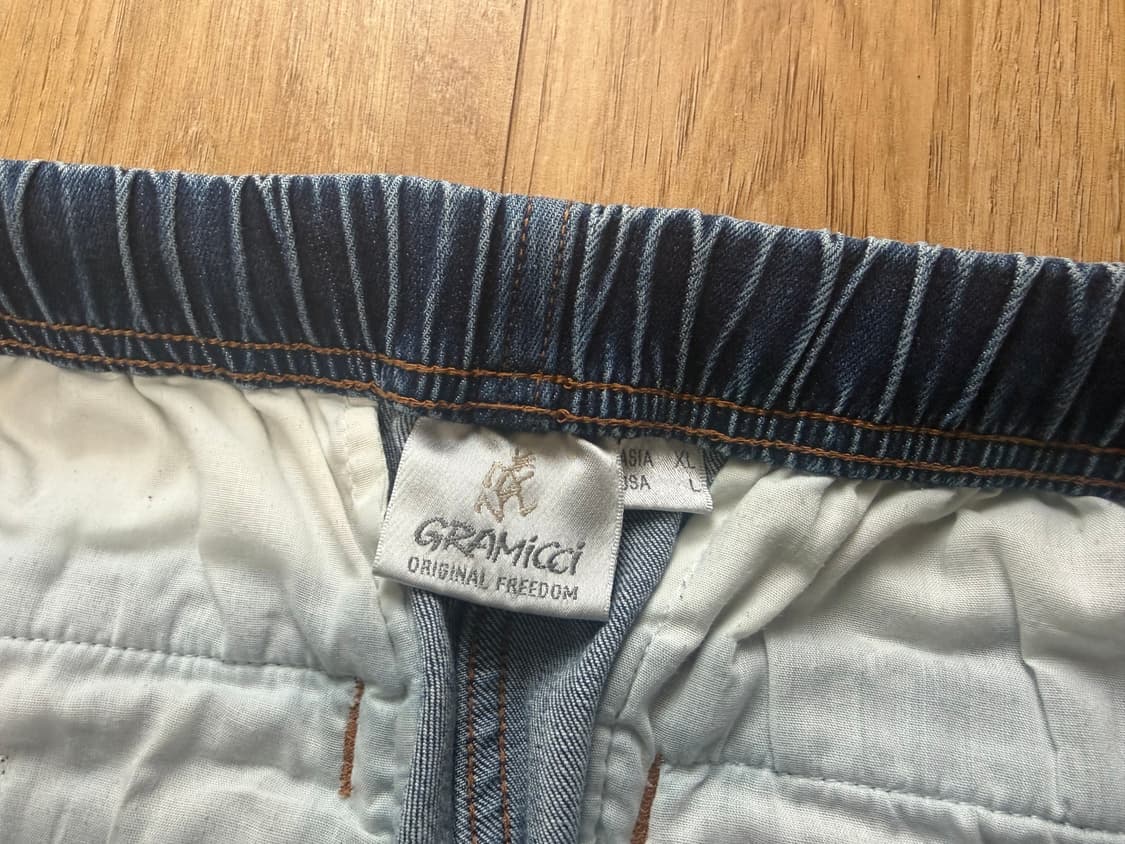 그라미치 루즈 테이퍼드 스트레치 데님 팬츠 dark used XL 상품이미지2