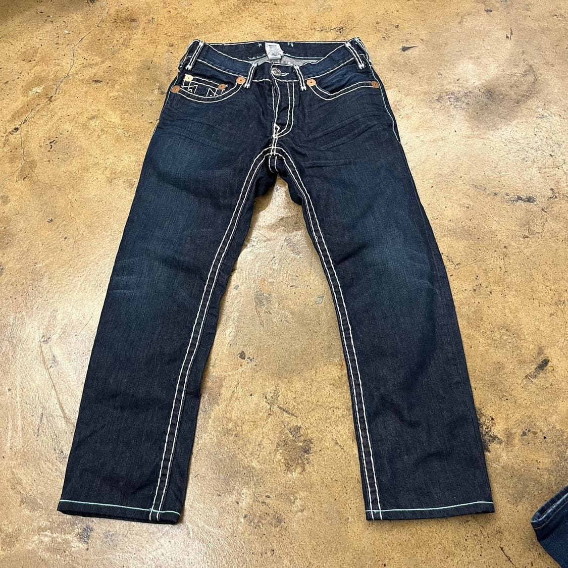 [정품/33] 트루릴리젼 스티치 데님 청바지 b16 상품이미지2