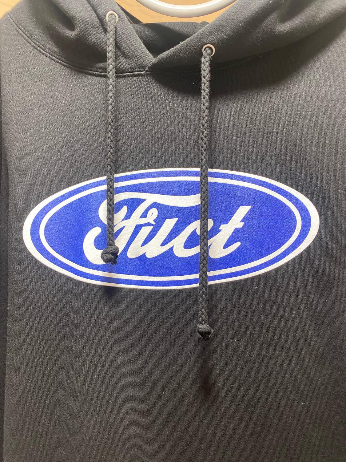 FUCT OVAL LOGO HOODIE BLACK 상품이미지5