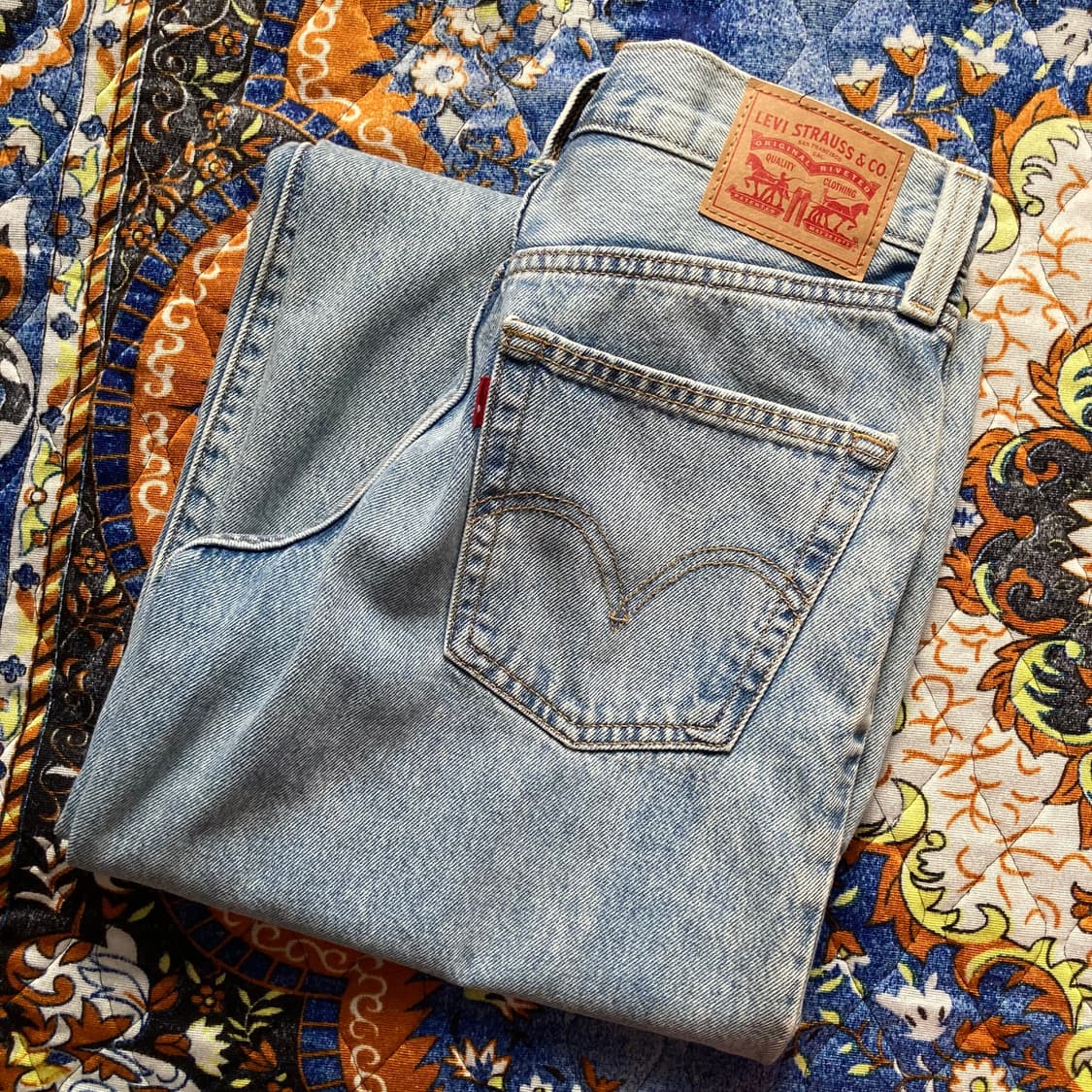 Levis 리바이스 연청 와이드레그 A59290001 데님 팬츠 청바지  상품이미지3