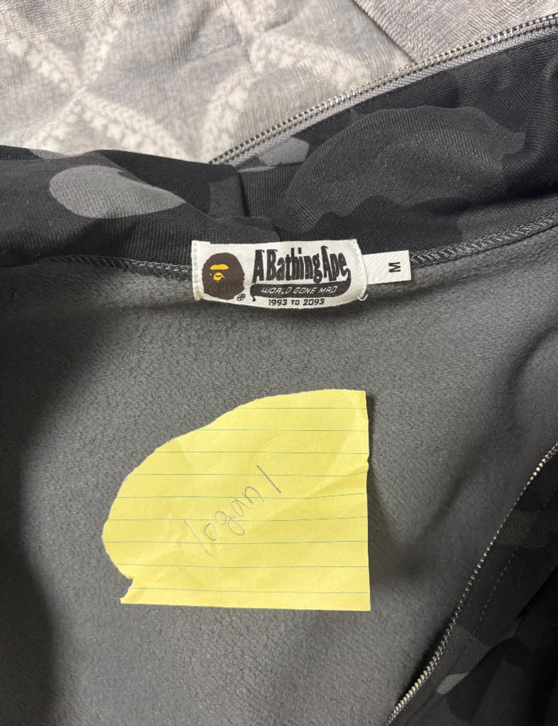 베이프 흑계 후드집업 / M 상품이미지8